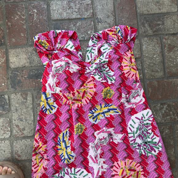 Zac Posen Target Dress Safety Pin Maxi Long Cutout Back Plus Pink Size 22W - Picture 2 of 10